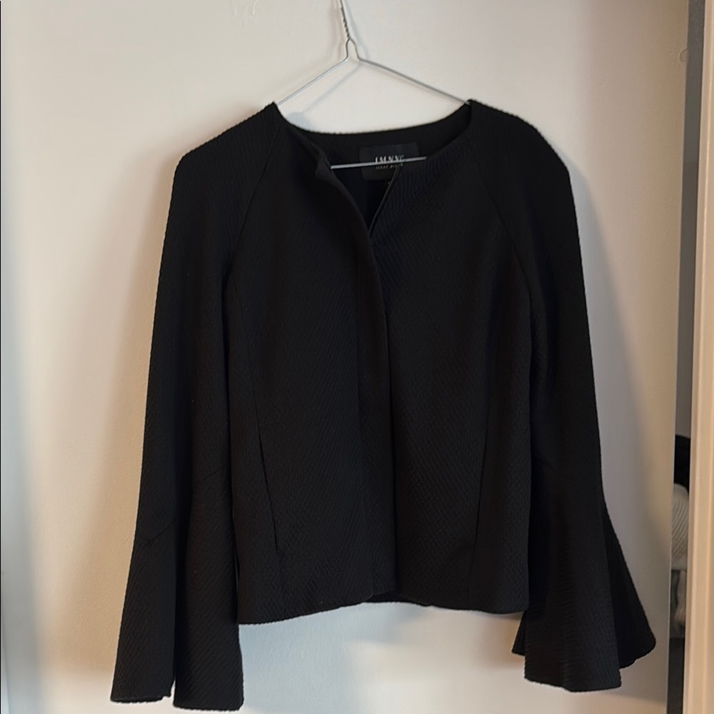Isaac Mizrahi Textured Black Jacket
